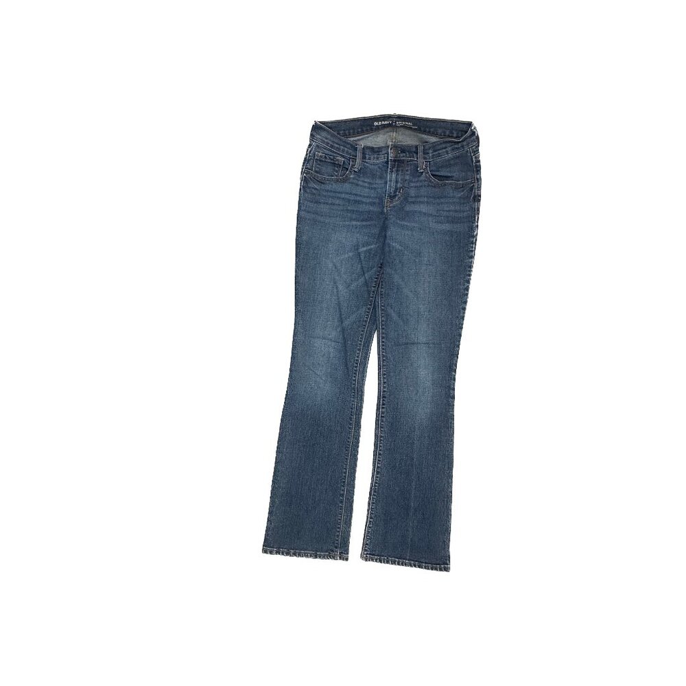 Old Navy Bootcut Jeans Women 2P Dark Blue Mid Rise Original Stretch